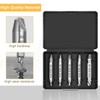 5 Pcs Damaged Screw Extractor Set, Double Ended Broken Bolt