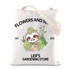 BAUNA ACNH Merchandise Inspired Tote Bag Sloth Lovers Gift Leif