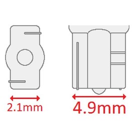 CEC Industries #17 Bulbs, 28 V, 1.82 W, W2.1x4.9d Base, T-1.75 shape (Box of 10)