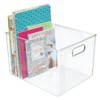 mDesign Plastic Storage Organizer Container Bin, Household Organization for Cabinet,