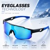 Performance Shield Sunglasses for Men & Women – Lightweight Wraparound