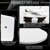 6 Pcs Black Floating Shoe Shelves Transparent Acrylic Wall Mounted