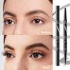 ZWWOGE Eyebrow Pencil, Waterproof, Sweat-Resistant, Eyebrow Pencil, 2-in-1 Dual Professional