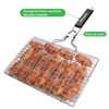 penobon Fish Grilling Basket, Folding Portable Stainless Steel Bbq Grill