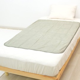 Ideal Living Room Waterproof Sheets Pile Fabric Flat Sheet Large Size 100 x 140 cm Gray Cotton 100% Cotton Fully Washed Bedwetting Sheets Nursing Futon Cover Bed Cover