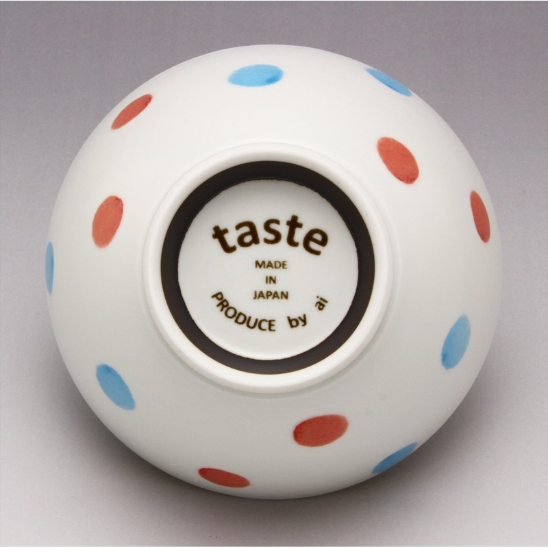 Hasami kurawa? Bowl Small Double Color Dots, Red, 505385