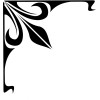 Tom Sloan Graphics GRAPHIC SCROLL PINSTRIPING DECAL CORNER SCROLL