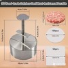 304 Stainless Steel Burger Press, 3.9 Inch Adjustable Hamburger Patty