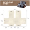 KinCam Waterproof Oversized Loveseat Recliner Cover, Non-Slip Reclining Couch Covers