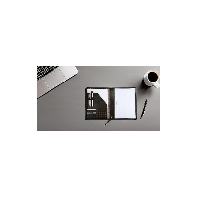 PRIDE & SOUL Schreibmappe A4, Leder, braun