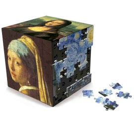 Educa - 3D Puzzle Kunst | Die Puzzle-Herausforderung in Form eines Würfels mit insgesamt 216 Teilen. Struktur: Montierbare Basis mit 6 Puzzles zu je 36 Teilen. Ab 6 Jahren (20123)