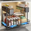 Extendable Telescopic Drawer, Kitchen Organiser for Sink and Kitchen Shelf,