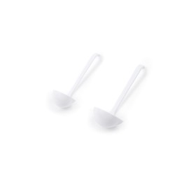 Fox Run Mini Ladle Set, Plastic, 2-Piece, Regular White