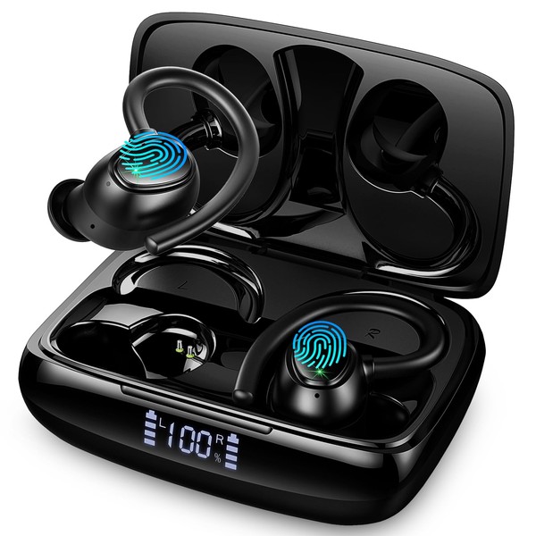 Lrecat Wireless Earbuds, Bluetooth 5.3 Headphones with 4 ENC Noise