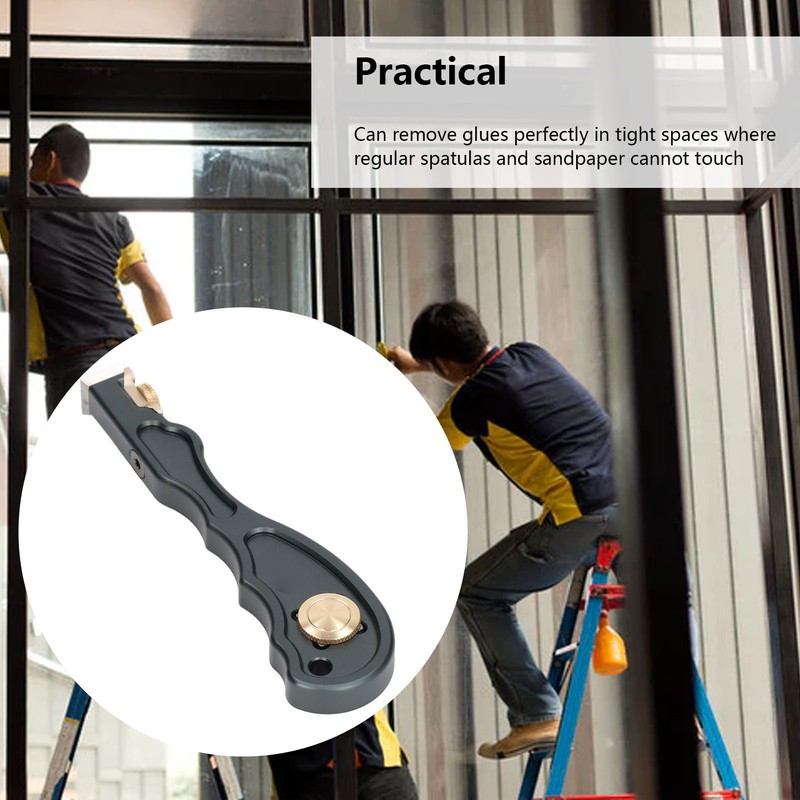 Woodworking Glue Scraper Multifunctional Aluminum Alloy Mini Glue Removal Tool