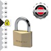 Master Lock 2840EURD Key Padlock with Extra Thick Solid Brass