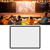 Tissting Projector Curtain Canvas, White Projector Curtain, Portable Projection Screen,