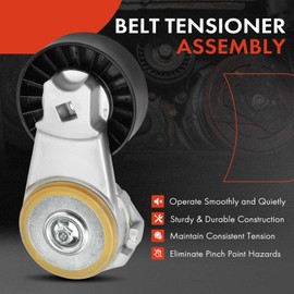 A-Premium Tensor de correa con polea compatible con Ford F-150 F150 2011 2012 2013 2014 5.0L, reemplazo# BL3E6A228AB, BL3Z6A228A