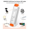 VEURCHY 120W 12v Dimmable LED Driver, Triac LED Dimmable Transformer