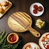 Lakdi Baaz | Small Round Wooden Serving Board for Charcuterie,
