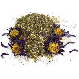 MQH Wholefoods™ Lotus Flowers Tea Herbal Pre Mix Mixed Blends Premium Quality! AVAILABLE IN 15+ BLENDS (Mugwort & Lotus Tea Mix, 50g)