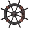 NOELAMOUR Steering Wheel Steering Wheel Interior Wooden Ship Wheel Mediterranean