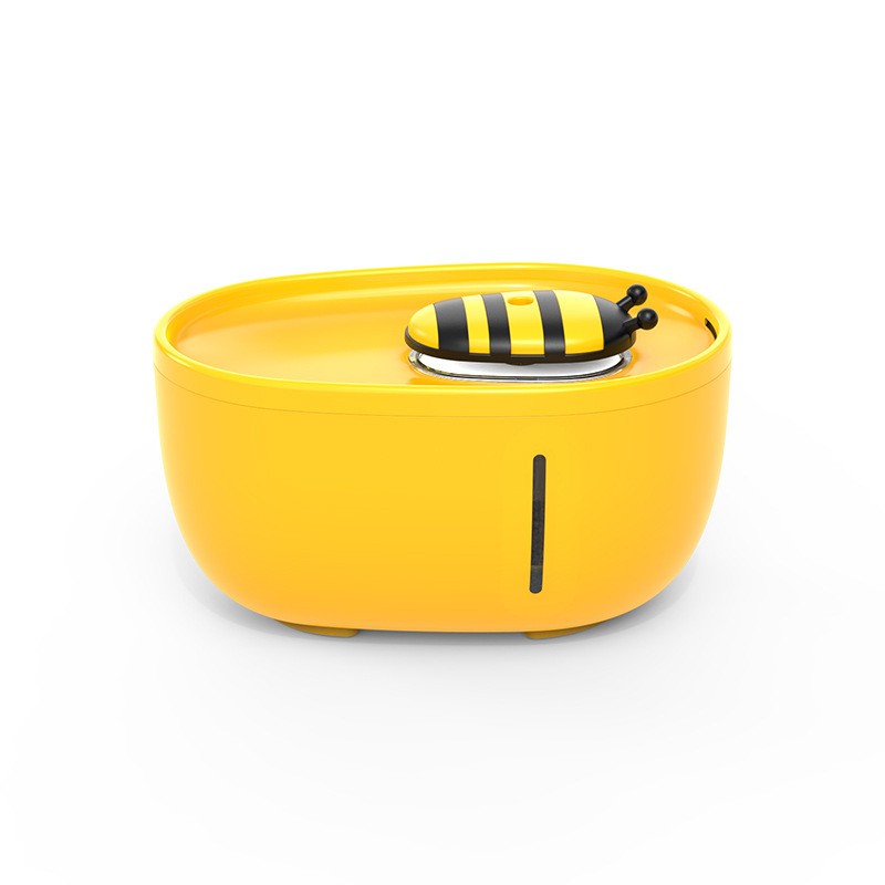 Cat Water Fountain Bee Shape 2L Capacity Water Circulation System