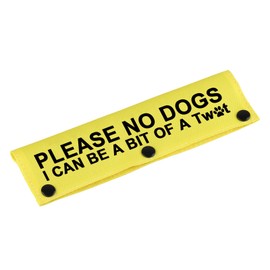Funny Dog Leash Sleeve Please No Dogs I Can Be Dog Leash Wrap Sleeve Alert Tag Pet Birthday Gift (Please No Dogs I Can Be)