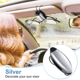 Frienda 5 Pcs Auto Car Vehicle Sun Visor Clip Holder Sunglasses Holder for Eyeglasses Mount Ticket Card Clip for Car Accessories (Stylish Color)
