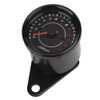 Qiilu Motorcycle Tachometer, Universal Motorcycle Backlight Tachometer, Tachometer, Aluminium Display