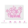 Feliz Navidad Snowflakes Stencil - Christmas Sign, Christmas Stencil Outline,