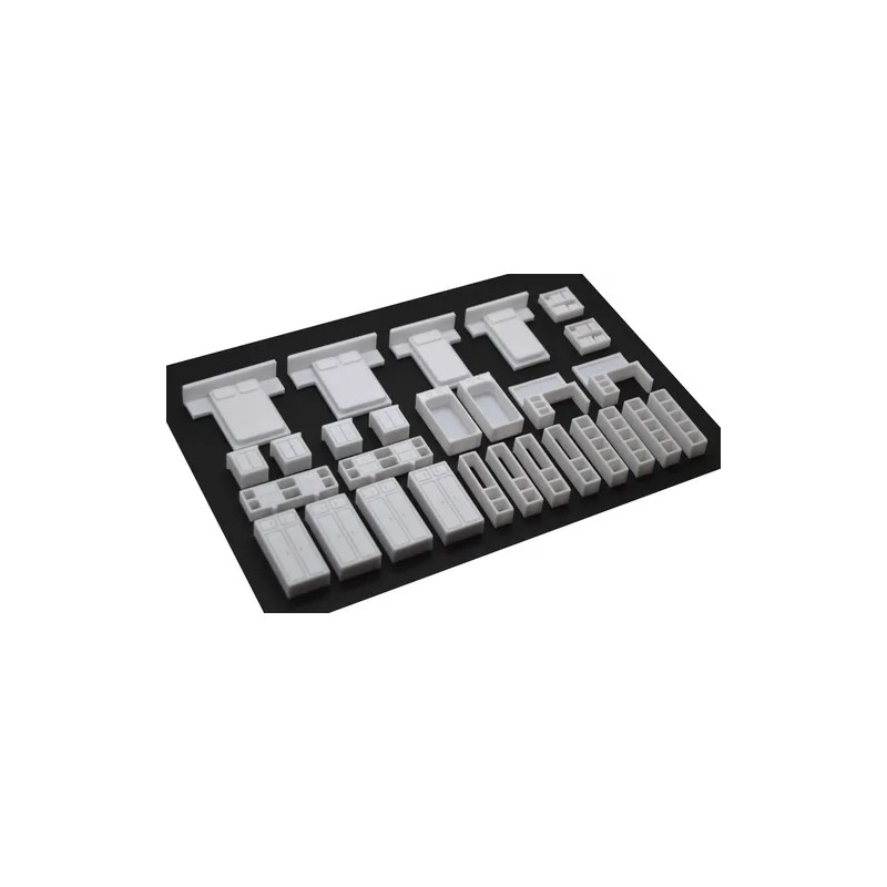 - Muebles Para Maquetas Escala 175 Blanco 90 Piezas -