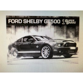 FORD SHELBY GT500 MUSTANG SUPER SNAKE MUSCLE CAR 24X36 POSTER AMERICAN RACING!!!