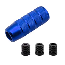 EMIRAIZE Shift Knob Extension Aluminum Alloy Conversion Adapter with 3 Types MT AT Car Universal Custom (Blue)