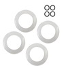 Zafina-UP 4-Pack Flush Valve Seal Kit Replacement for Standard 7301111-0070A