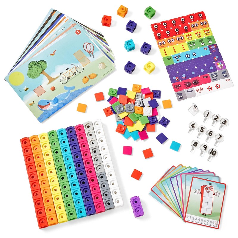 Learning Resources Numberblocks MathLink Cubes Activity Set, Ages 3+, Build