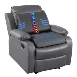 HOMBYS Extra Thick Recliner Chair Cushion with Lumbar Support Pillow for Elderly, 4.5" High Density Foam Seat Cushion, Breathable Fabric, 20"x20" Extra Large & Non-slip for Recliner, Office, Dark Grey