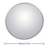 ESreake 2PCS Large Stick-on Convex Blind Spot Mirror, 3.75" HD