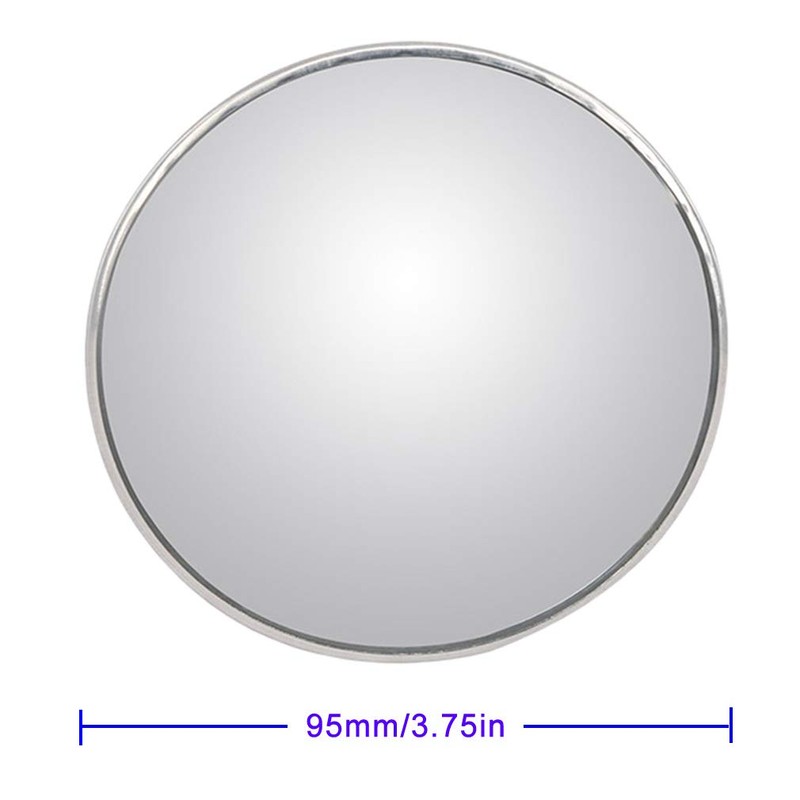 ESreake 2PCS Large Stick-on Convex Blind Spot Mirror, 3.75" HD