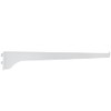 Stone Harbor Hardware Single Track Shelf Bracket, 14 Inches, White
