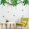 KHayRovies Tropical Palm Leaf Hanging Vine Wall Stickers Decor, Leaves