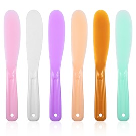 6Pcs Large Plastic Cosmetic Spatula Face Mask Spatula Plastic Cosmetic Spatula Reusable Cosmetic Mask Mixing Spoon Jelly Mask Spatula Stick Applicator for Skin Care DIY Mask Mixing and Sampling