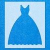 Princess Dress Stencil: Mylar Airbrush Wall Art Painting Crafts -
