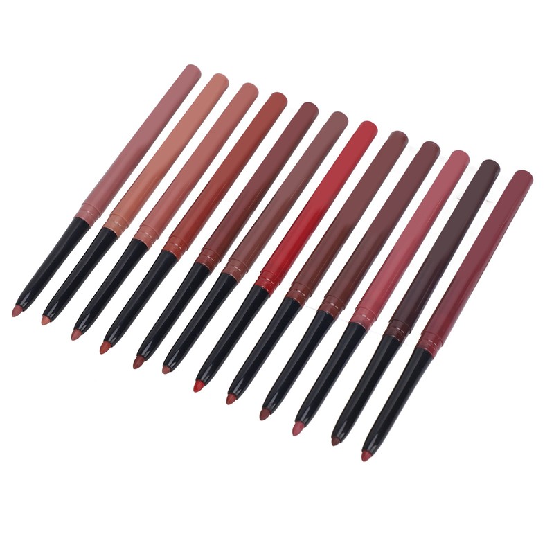 12pcs Lip Liner Set Matte Lip Liners Kit Waterproof Long