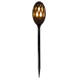Lexflamebk-02 Exterior Decorative Ip65 Led Flame Garden Spike Light - USB Charged
