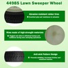 44985 Lawn Sweeper Wheel & Tire Complete Assembly Set Compatible