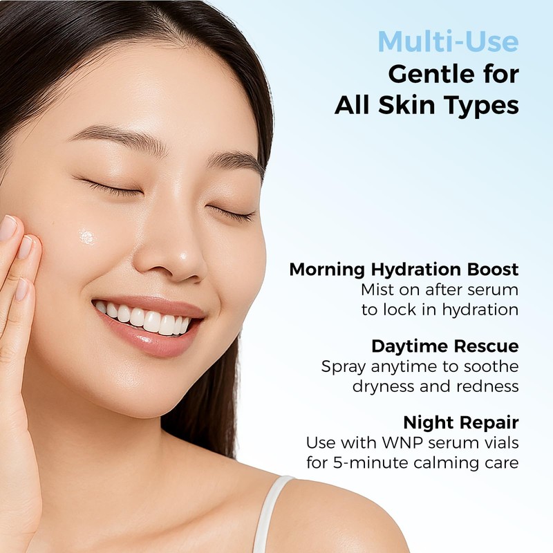 WNP Hyaluronic Acid Hydrating&Soothing Toner: 4D Hyaluronic Acid,Red Algae Extract,Bifida