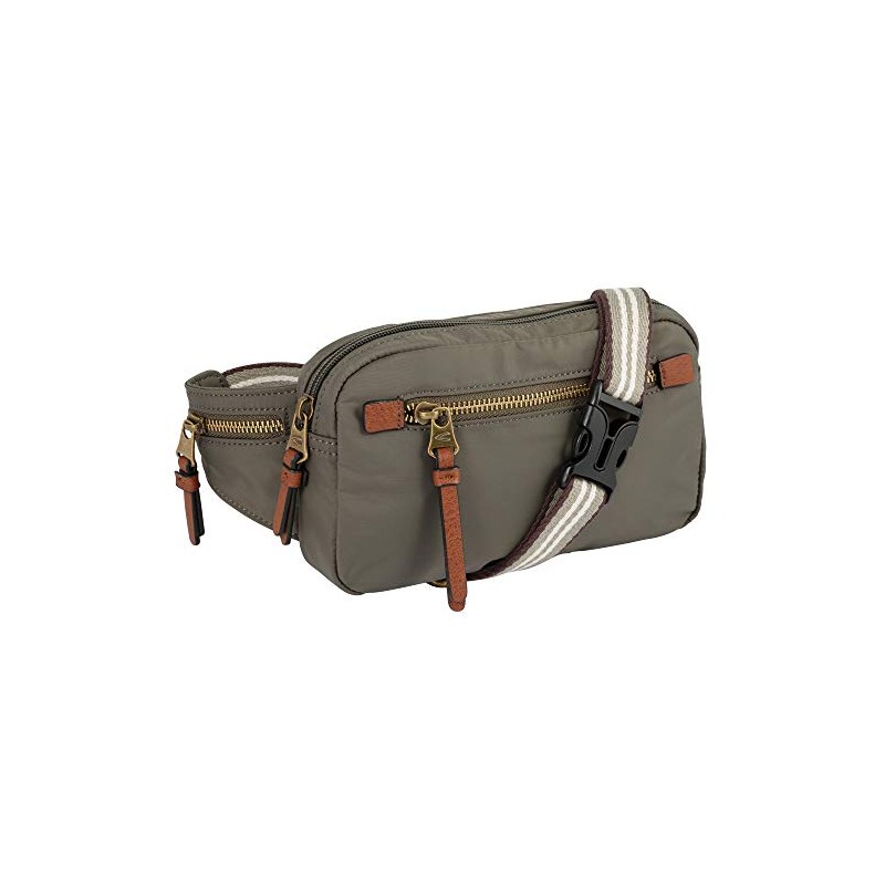 camel active Bari Women's Belt Bag Bum Bag, Green, 000100