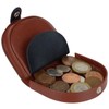 Oakridge Leather Mens Two Tone Coin Tray - Cognac/Black