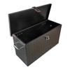 24 Inch Black Diamond Plate ATV UTV Aluminum Tool Box